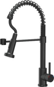 Quadron Salma New rubinetto da cucina verticale nero 52137BLM