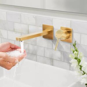 Miscelatore monocomando da incasso in ottone con aeratore rimovibile, ideale per il bagno
