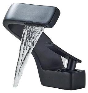 Miscelatore per lavabo, monocomando, struttura in acciaio inossidabile, colore nero