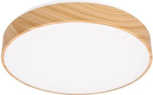 Candellux Figaro plafoniera 1x24 W bianco-legno 14-33956