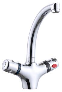 Rubinetto per lavabo, da incasso, monocomando, argento