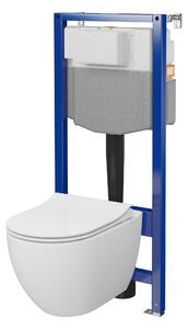 Cersanit Zen set vaso wc con copriwater e modulo di installazione S701-926