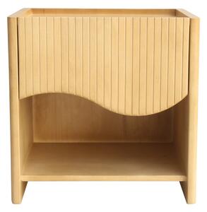 Comodino con cassetto in legno di mango massiccio NEREA