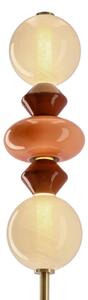 Lampada da terra LED FLORES LED/15W/230V oro/arancione/marrone