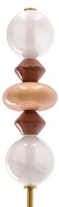 Lampada da terra LED FLORES LED/15W/230V oro/arancione/marrone