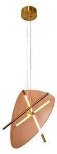 Lampadario LED a cavo RELAX LED/15W/230V oro/marrone fumé