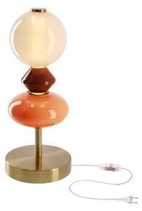 Lampada da tavolo LED FLORES LED/10W/230V oro/arancione/marrone