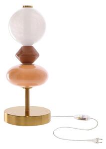 Lampada da tavolo LED FLORES LED/10W/230V oro/arancione/marrone