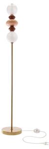 Lampada da terra LED FLORES LED/15W/230V oro/arancione/marrone