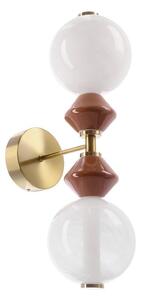 Lampada da parete a LED FLORES 2xLED/5W/230V oro/marrone