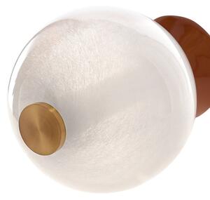Lampada a sospensione LED su cavo FLORES LED/20W/230V oro/arancione/marrone