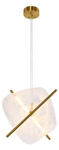 Lampadario LED sospeso RELAX LED/15W/230V oro/bianco