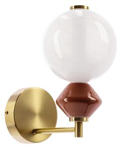 Lampada da parete LED FLORES LED/7W/230V oro/marrone