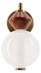 Lampada da parete LED FLORES LED/7W/230V oro/marrone