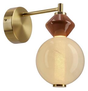 Lampada da parete LED FLORES LED/7W/230V oro/marrone
