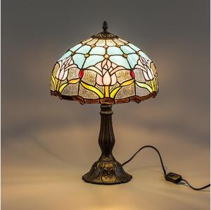 Brilagi - Lampada da tavolo Tiffany in vetro colorato LORAS 1xE27/40W/230V