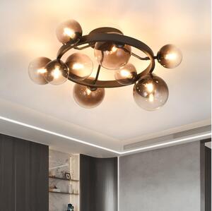 Brilagi - Lampadario LED a plafone MILLA 10xG9/3W/230V marrone/marrone fumé