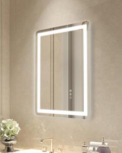 Specchio da bagno a LED specchio cosmetico - 3 colori, montaggio a parete, 50x70cm - Specchio illuminato di alta qualità per il bagno e la cosmesi