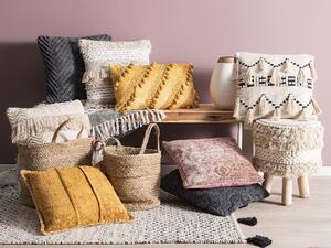 Set di 2 cuscini decorativi rosa motivo orientale 45 x 45 cm accessori decorativi vintage glamour invecchiati Beliani