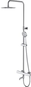 Cersanit City Square set doccia a parete con termostato con soffione cromo S951-860