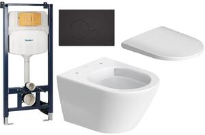 Set vaso WC Duravit D-Neo 25880900001, modulo di installazione Duravit DuraSystem WD1029000000, 0021690000, WD5010031000