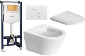 Set vaso WC Duravit D-Neo 25880900001, modulo di installazione Duravit DuraSystem WD1029000000, 0021690000, WD5010011000