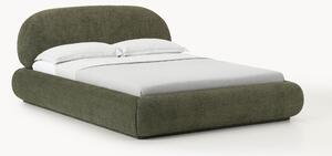 Letto imbottito in teddy bouclé Alba
