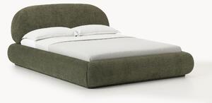 Letto imbottito in teddy bouclé con contenitore Alba