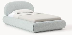 Letto singolo imbottito in bouclé Alba