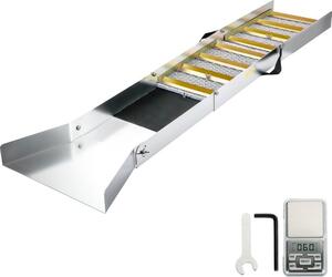 Sluice Box pieghevole in lega di alluminio - Compatto 127 cm per la ricerca dell'oro - Attrezzatura leggera per la ricerca dell'oro - Sluice Box portatile con muschio da minatore - River & Stream