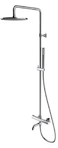 Omnires Y set per vasca e doccia a parete con termostato con soffione cromo Y1234CR