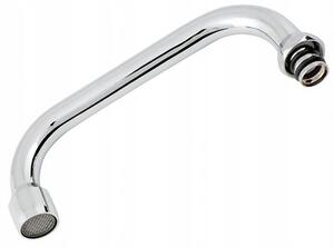 Rubinetto da cucina Hydroland, modello a "U", lunghezza 30 cm, finitura cromata