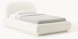 Letto singolo imbottito in bouclé Alba