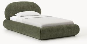 Letto imbottito in teddy bouclé con contenitore Alba
