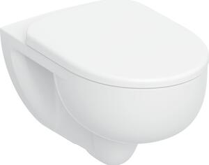 Geberit Selnova vaso wc con copriwater a discesa lenta sospeso senza brida con scarico a vortice bianco lucida 503.083.00.1