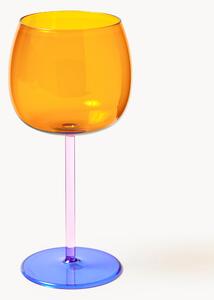 Set di 4 bicchieri da vino rosso in vetro soffiato Karisa