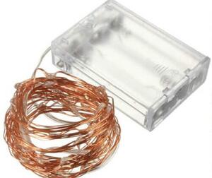 Stringa Led Bianco Freddo Filo Rame Copper Wire String 10 Metri 100