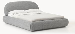 Letto imbottito in bouclé Alba