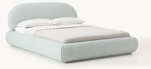 Letto imbottito in bouclé Alba