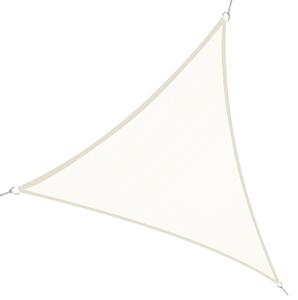 Outsunny Vele Parasole Triangolari, Ombreggianti HDPE, Crema, 6x6x6m, Ideale per Giardino, Casa, Balcone|Aosom