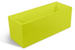 Fioriera rettangolare porta vaso OASI Dimensione 30x60x h 30 cm per uso interno esterno peso 4,5 kg colore kiwi