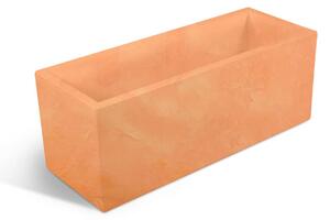 Fioriera rettangolare porta vaso OASI Dimensione 30x60x h 30 cm per uso interno esterno peso 4,5 kg colore Tegola