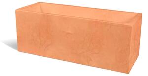 Fioriera rettangolare porta vaso OASI Dimensione 30x80x h 30 cm per uso interno esterno peso 5 kg colore Tegola