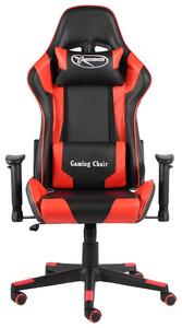 Sedia da gioco girevole in PVC rosso