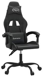 VidaXL Sedia da gioco in ecopelle nera