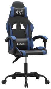 VidaXL Sedia da gioco in ecopelle nera e blu