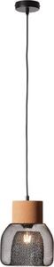 BRILLIANT Lampe Flaka luce a sospensione 1flg nero opaco | 1x A60, E27, 40W, g.f. Lampade standard n. ent. | Il cavo può essere accorciato | Adatto per lampade LED