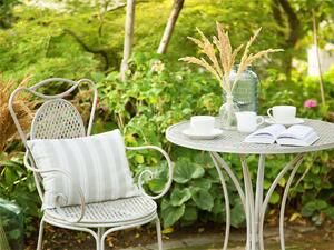 Set di 2 sedie da giardino bistrot grigie chic francesi Beliani