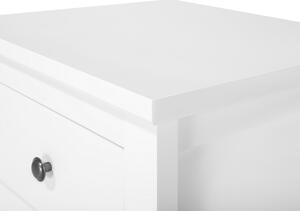 Comodino di colore Bianco 2 Cassetti in stile Retro per camera da letto stile scandinavo Beliani