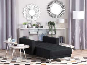 Set soggiorno Divano letto a 3 posti in tessuto trapuntato grigio grafite 2 poltrone reclinabili Suite moderna a 3 pezzi Beliani